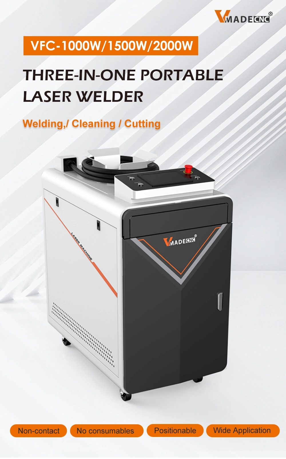 1000W 1500W Carbon Steel Soldering Machine Handheld Wobble Head Fiber Laser Welding Machine